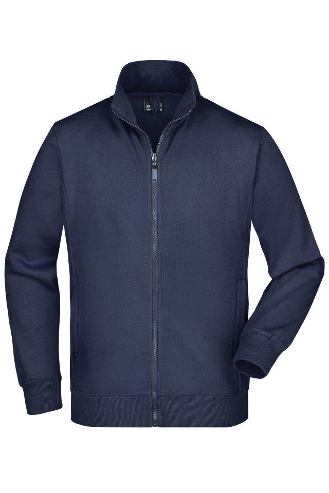 Men's Jacket Sweat-Jacke aus formbeständiger Sweat-Qualität blau, Gr. XL