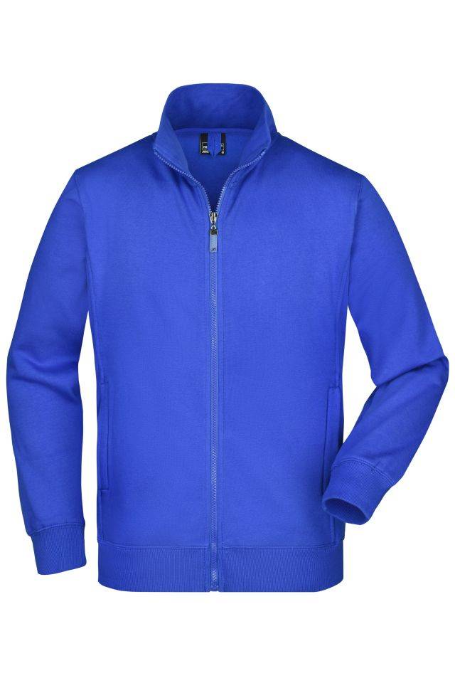 Men's Jacket Sweat-Jacke aus formbeständiger Sweat-Qualität blau, Gr. 3XL