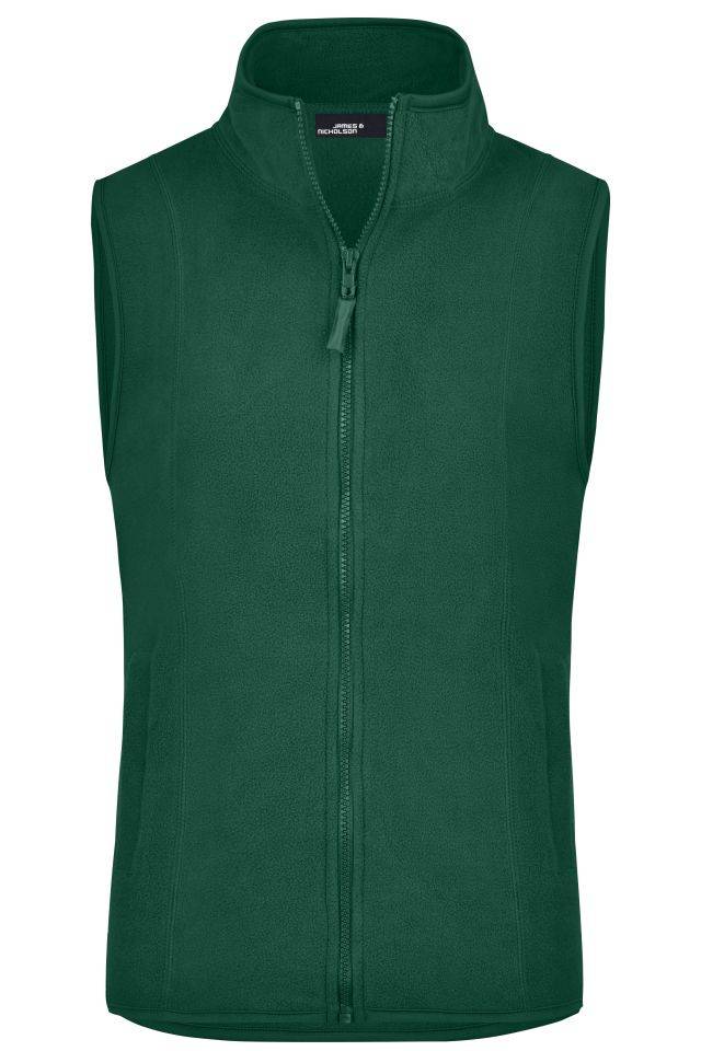 Girly Microfleece Vest Leichte Weste aus Microfleece grün, Gr. M