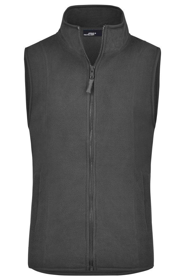 Girly Microfleece Vest Leichte Weste aus Microfleece grau, Gr. M
