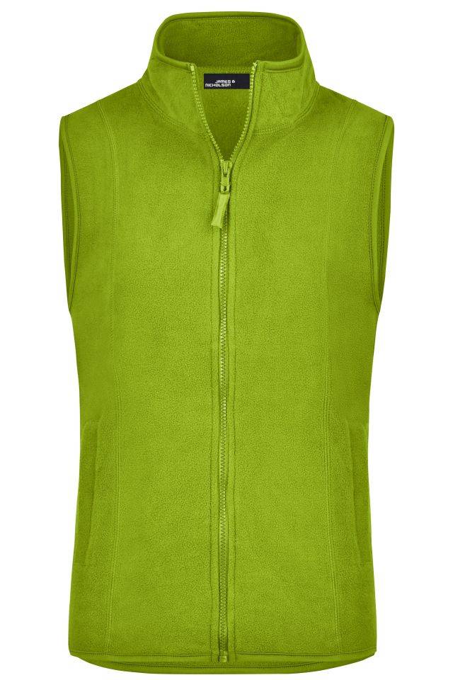 Girly Microfleece Vest Leichte Weste aus Microfleece grün, Gr. L