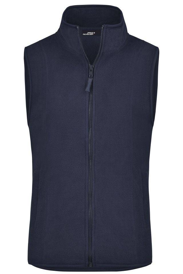 Girly Microfleece Vest Leichte Weste aus Microfleece blau, Gr. XL