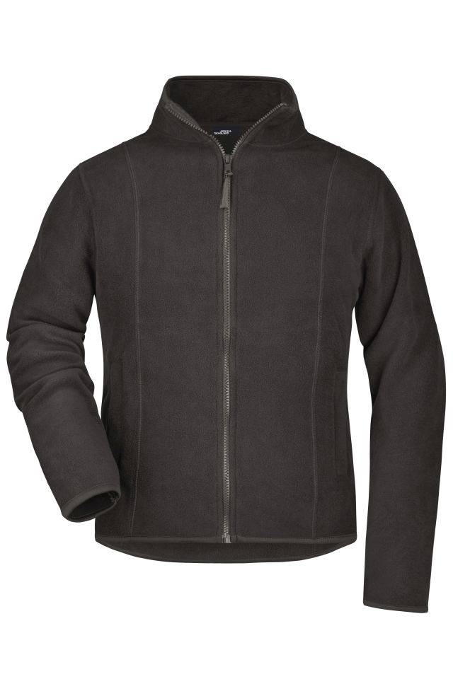 Girly Microfleece Jacket Leichte Jacke aus Microfleece grau, Gr. M