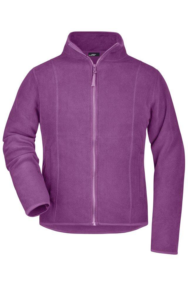 Girly Microfleece Jacket Leichte Jacke aus Microfleece lila, Gr. S