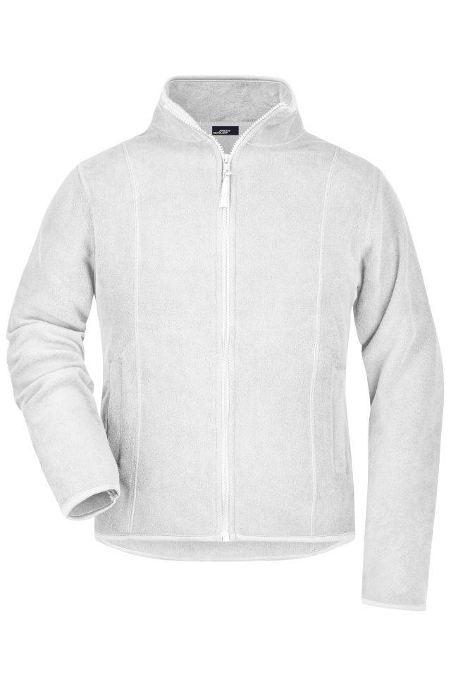 Girly Microfleece Jacket Leichte Jacke aus Microfleece weiß, Gr. S