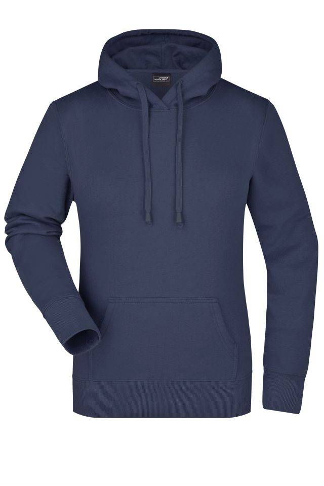Ladies' Hooded Sweat Klassisches Kapuzensweat blau, Gr. M