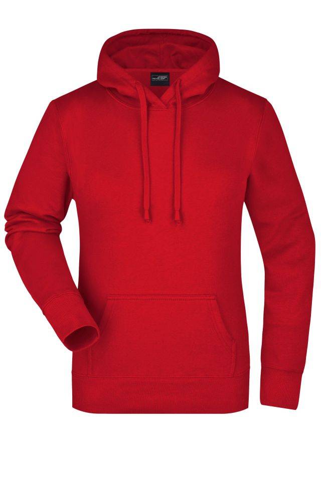 Ladies' Hooded Sweat Klassisches Kapuzensweat rot, Gr. XL