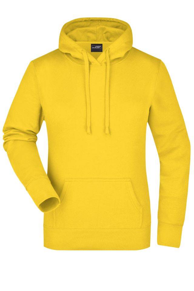 Ladies' Hooded Sweat Klassisches Kapuzensweat gelb, Gr. L