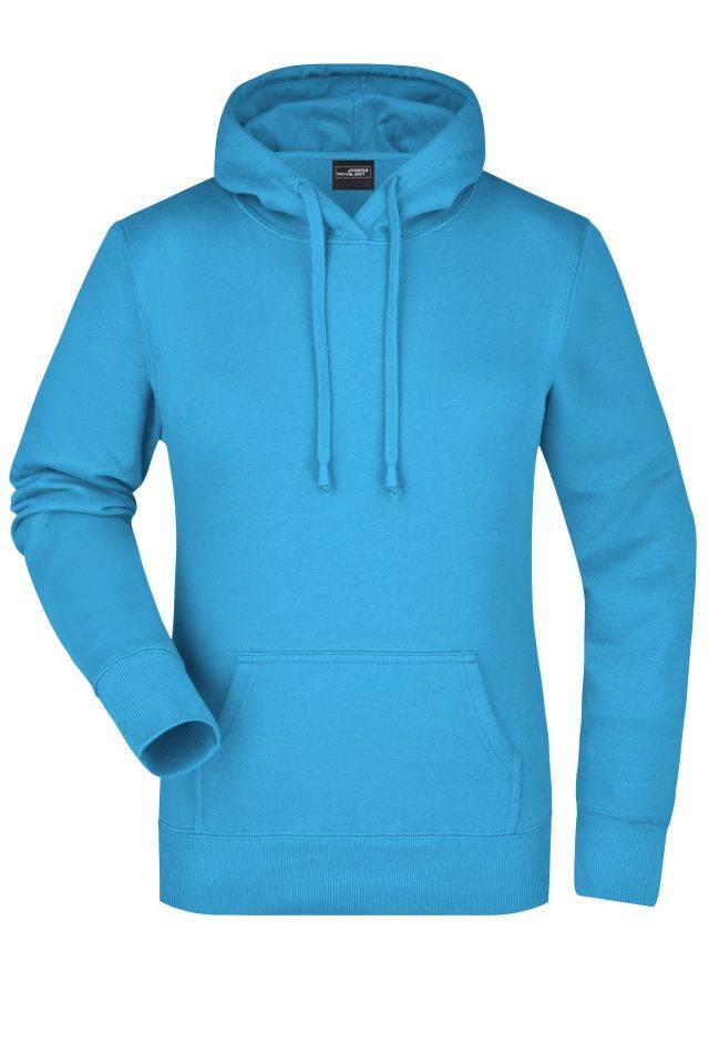 Ladies' Hooded Sweat Klassisches Kapuzensweat blau, Gr. XL