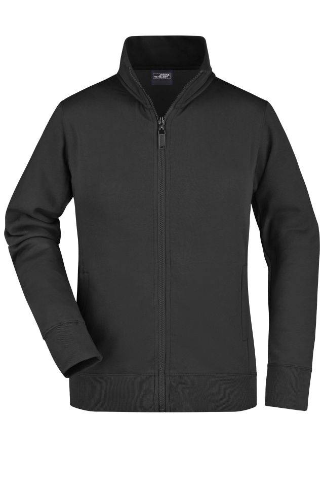 Ladies' Jacket Sweat-Jacke aus formbeständiger Sweat-Qualität schwarz, Gr. S