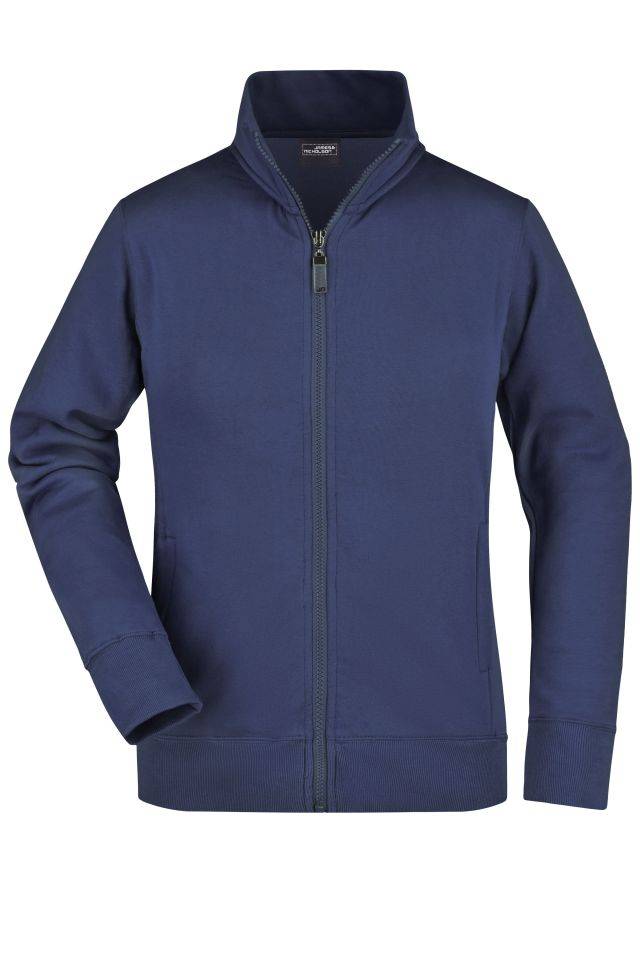 Ladies' Jacket Sweat-Jacke aus formbeständiger Sweat-Qualität blau, Gr. XL