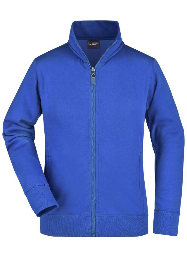 Ladies' Jacket Sweat-Jacke aus formbeständiger Sweat-Qualität blau, Gr. M