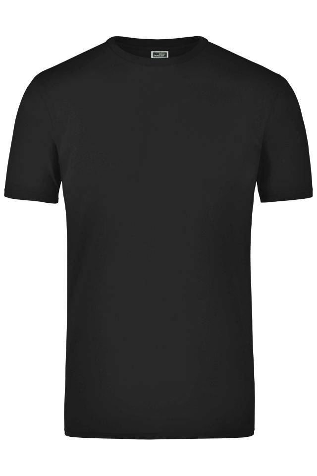 Elastic-T T-Shirt mit Elasthan schwarz, Gr. XL
