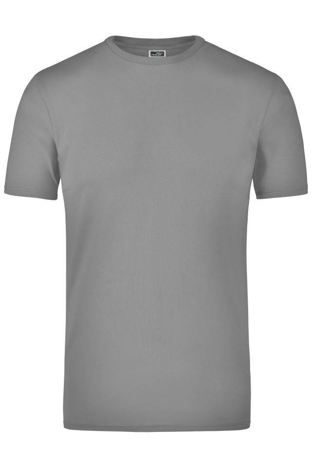 Elastic-T T-Shirt mit Elasthan grau, Gr. M