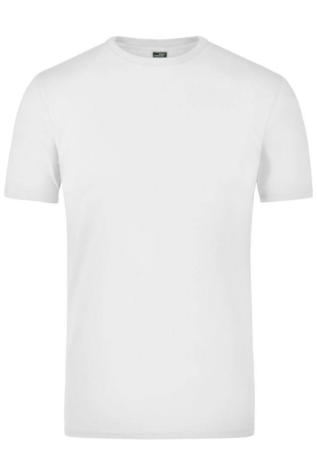 Elastic-T T-Shirt mit Elasthan weiß, Gr. XL