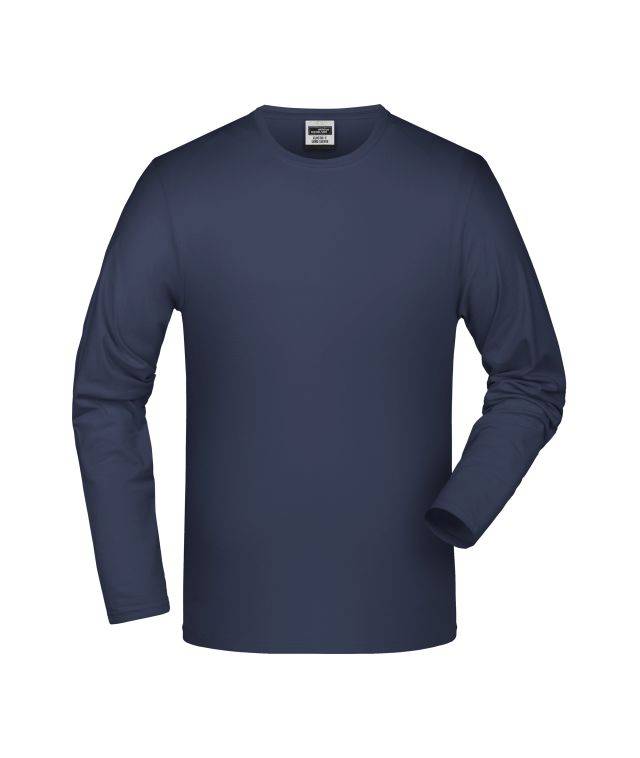 Elastic-T Long-Sleeved Langarm-Shirt mit Elasthan blau, Gr. XL