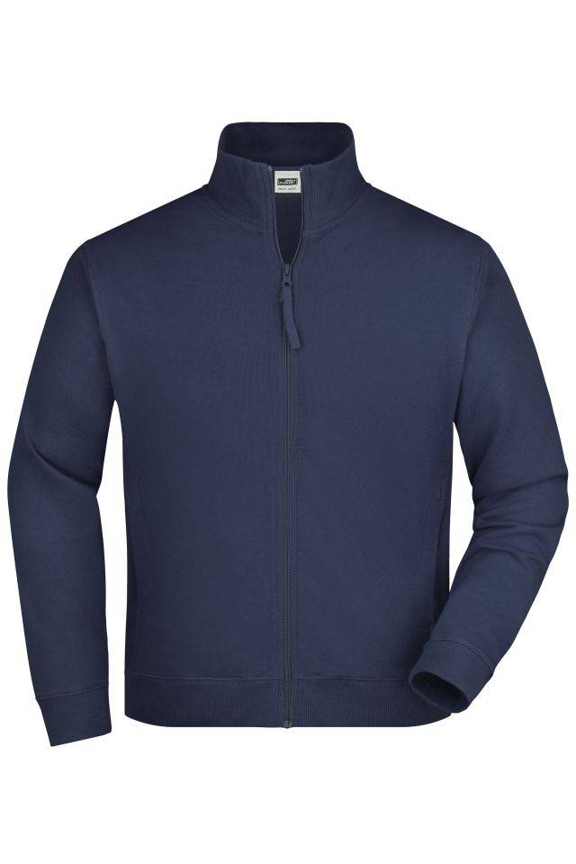 Sweat Jacket Klassische Sweatjacke aus French-Terry blau, Gr. XL