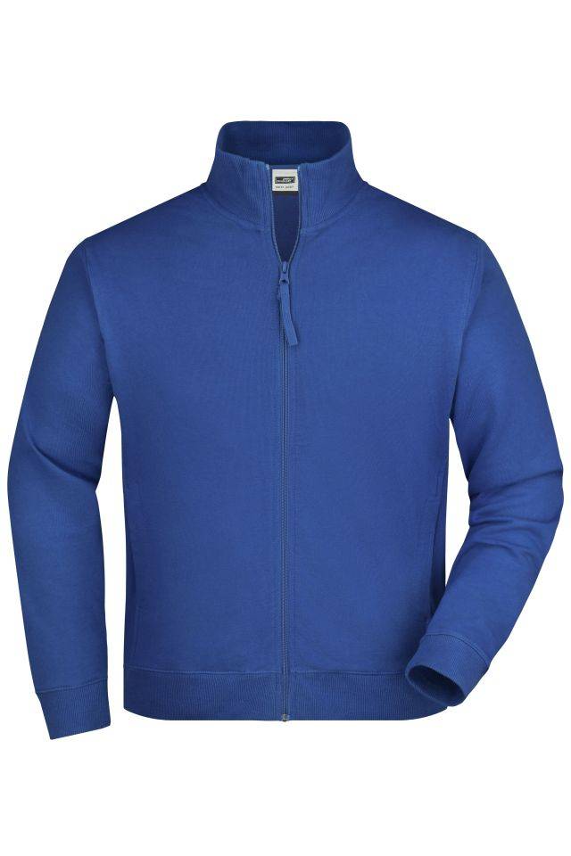 Sweat Jacket Klassische Sweatjacke aus French-Terry blau, Gr. S
