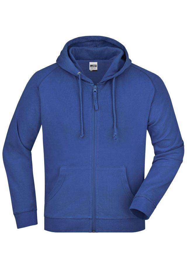 Hooded Jacket Klassische Kapuzenjacke aus hochwertiger French-Terry-Qualität blau, Gr. S