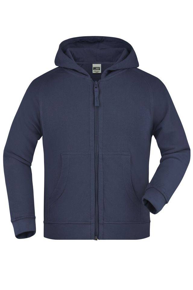 Hooded Jacket Junior Klassische Kapuzenjacke aus hochwertiger French-Terry-Qualität blau, Gr. XXL