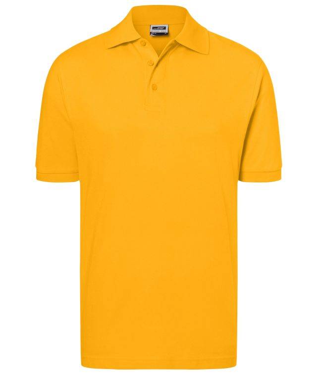 Classic Polo Hochwertiges Polohemd mit Armbündchen gelb, Gr. 3XL