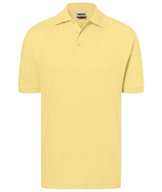 Classic Polo Hochwertiges Polohemd mit Armbündchen gelb, Gr. S