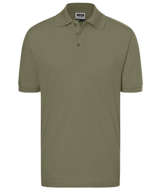 Classic Polo Hochwertiges Polohemd mit Armbündchen braun/grün/oliv, Gr. XL