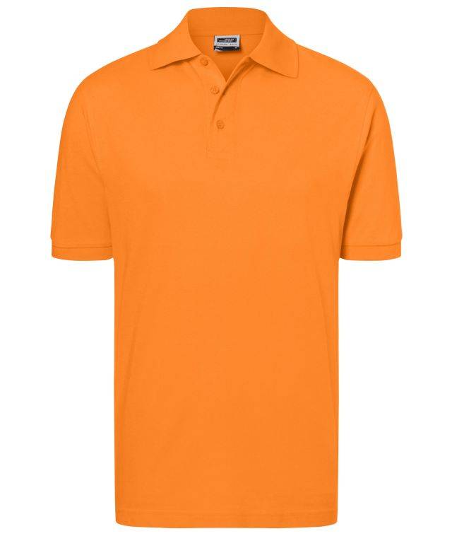 Classic Polo Hochwertiges Polohemd mit Armbündchen orange, Gr. L