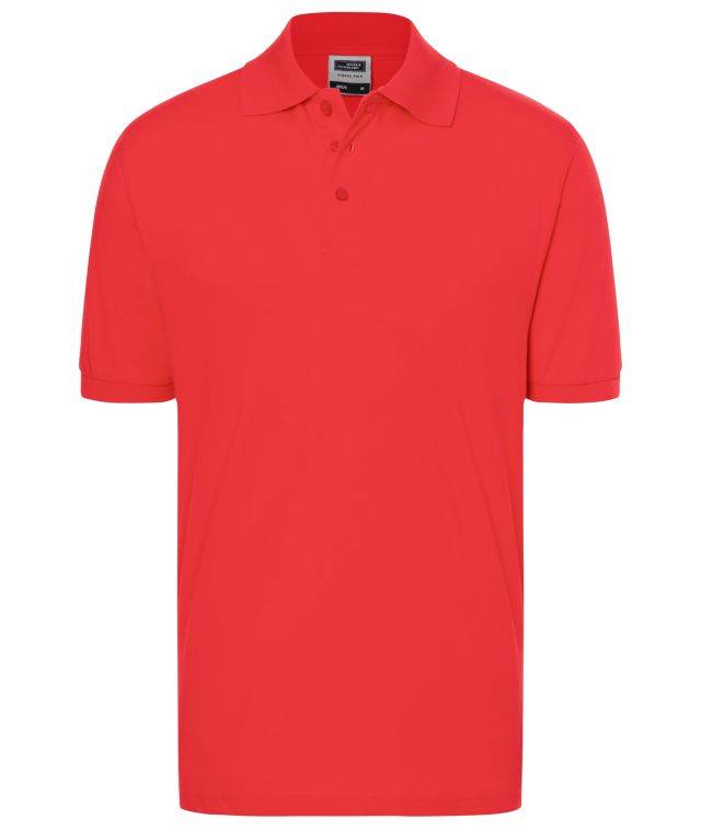 Classic Polo Hochwertiges Polohemd mit Armbündchen rot, Gr. XXL