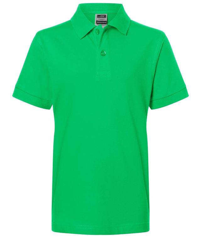 Classic Polo Junior Hochwertiges Polohemd mit Armbündchen grün, Gr. XXL