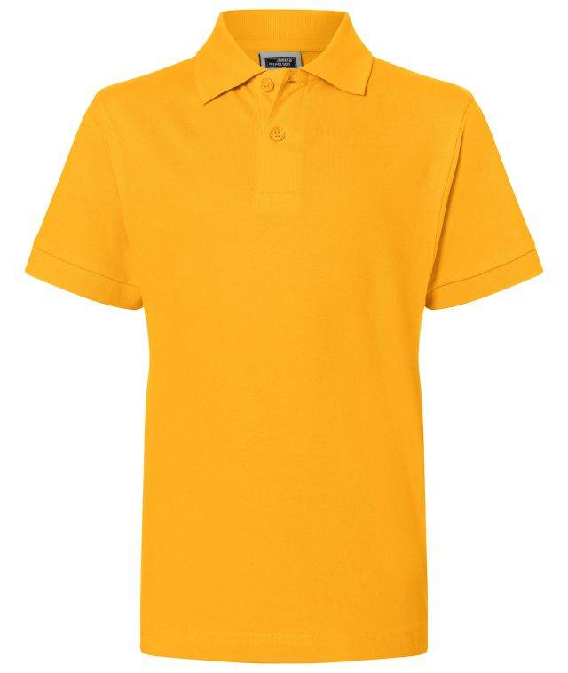 Classic Polo Junior Hochwertiges Polohemd mit Armbündchen gelb, Gr. XXL