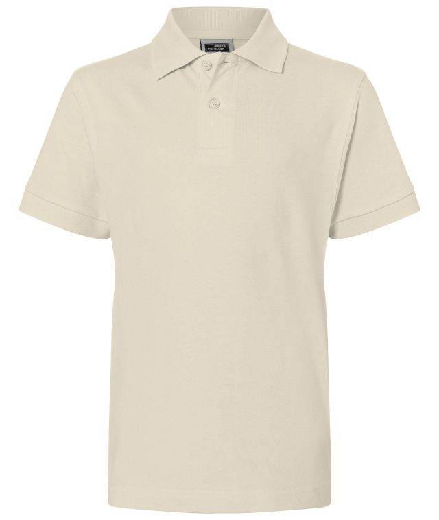Classic Polo Junior Hochwertiges Polohemd mit Armbündchen braun/grau, Gr. XXL