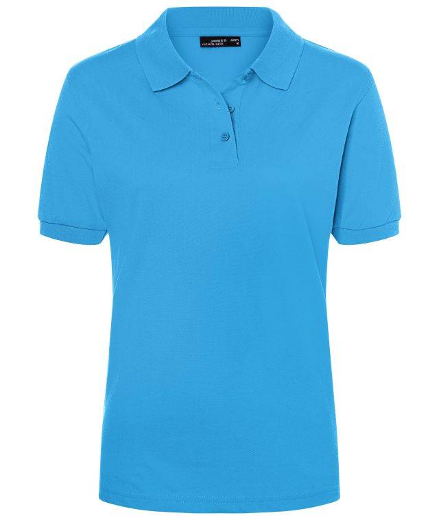 Classic Polo Ladies Hochwertiges Polohemd mit Armbündchen blau, Gr. XXL
