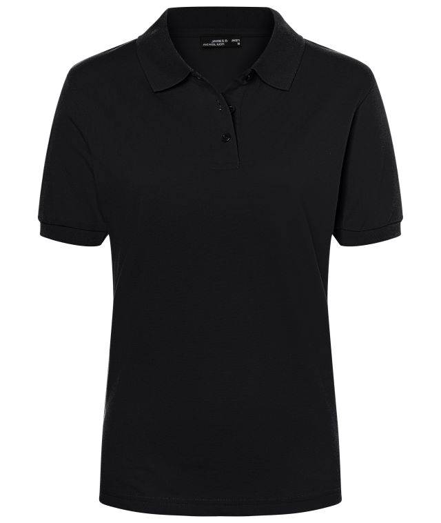 Classic Polo Ladies Hochwertiges Polohemd mit Armbündchen schwarz, Gr. S
