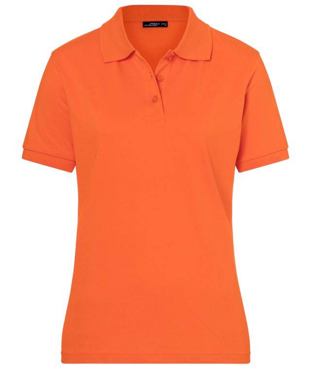 Classic Polo Ladies Hochwertiges Polohemd mit Armbündchen orange, Gr. XXL