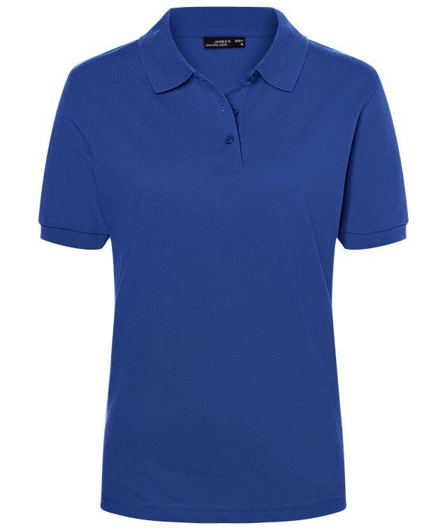 Classic Polo Ladies Hochwertiges Polohemd mit Armbündchen blau, Gr. M