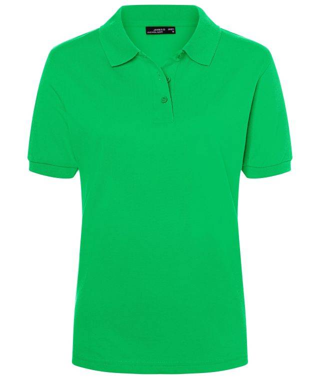 Classic Polo Ladies Hochwertiges Polohemd mit Armbündchen grün, Gr. L