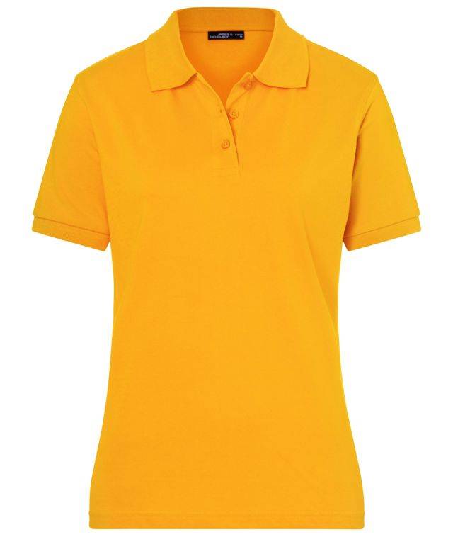 Classic Polo Ladies Hochwertiges Polohemd mit Armbündchen gelb, Gr. L