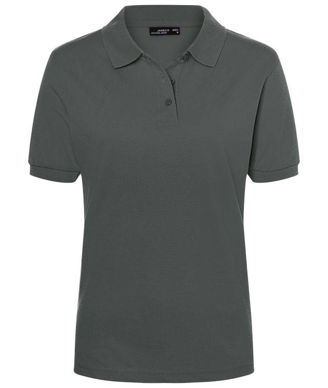 Classic Polo Ladies Hochwertiges Polohemd mit Armbündchen grau, Gr. L