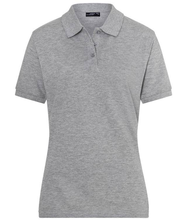 Classic Polo Ladies Hochwertiges Polohemd mit Armbündchen grau, Gr. S