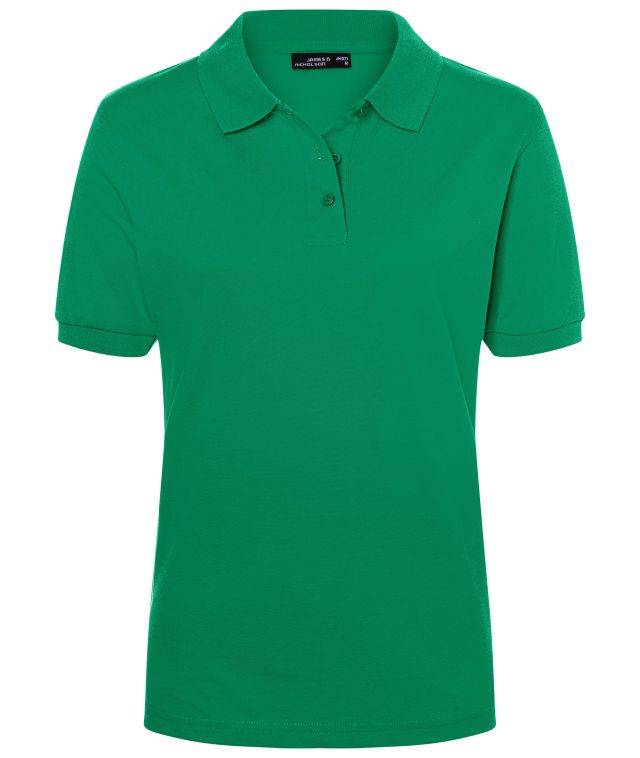 Classic Polo Ladies Hochwertiges Polohemd mit Armbündchen grün, Gr. S