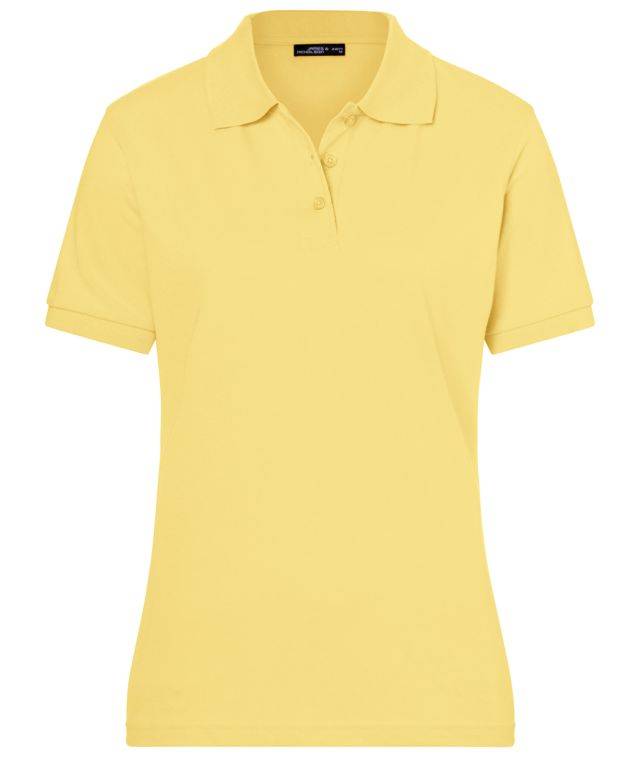Classic Polo Ladies Hochwertiges Polohemd mit Armbündchen gelb, Gr. XL