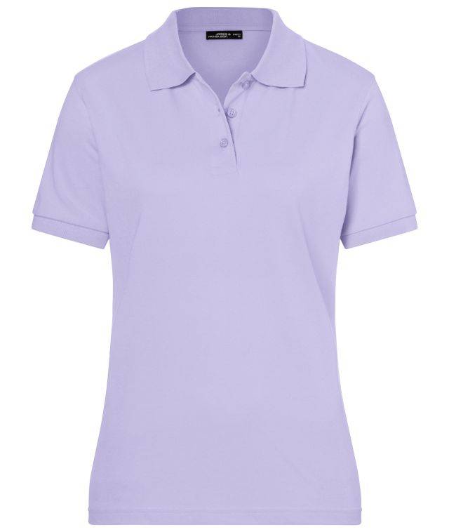 Classic Polo Ladies Hochwertiges Polohemd mit Armbündchen lila, Gr. L