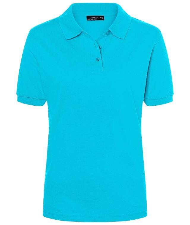Classic Polo Ladies Hochwertiges Polohemd mit Armbündchen blau, Gr. XL