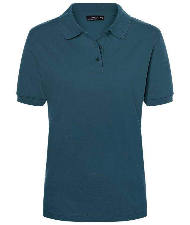Classic Polo Ladies Hochwertiges Polohemd mit Armbündchen blau, Gr. XXL
