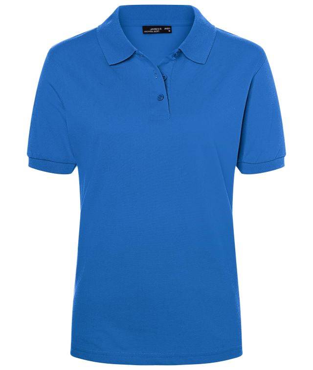 Classic Polo Ladies Hochwertiges Polohemd mit Armbündchen blau, Gr. L