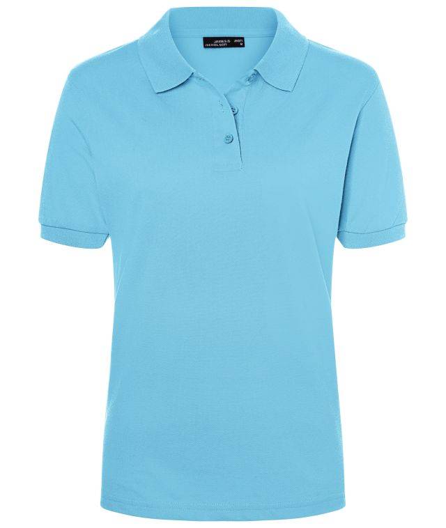 Classic Polo Ladies Hochwertiges Polohemd mit Armbündchen blau, Gr. M