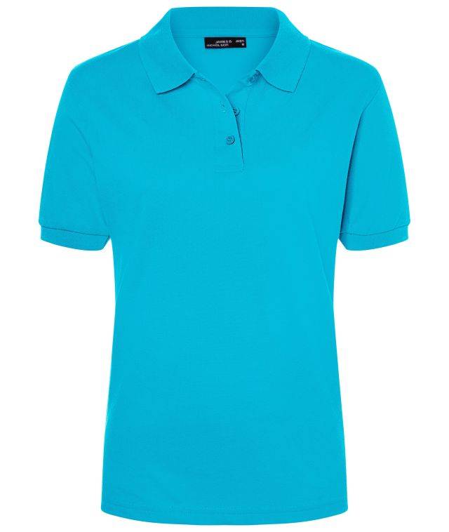 Classic Polo Ladies Hochwertiges Polohemd mit Armbündchen blau, Gr. M