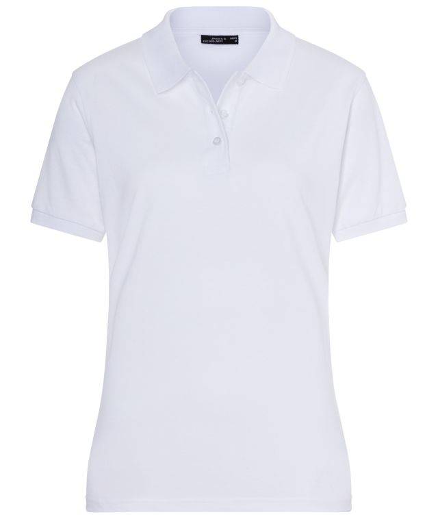 Classic Polo Ladies Hochwertiges Polohemd mit Armbündchen weiß, Gr. S