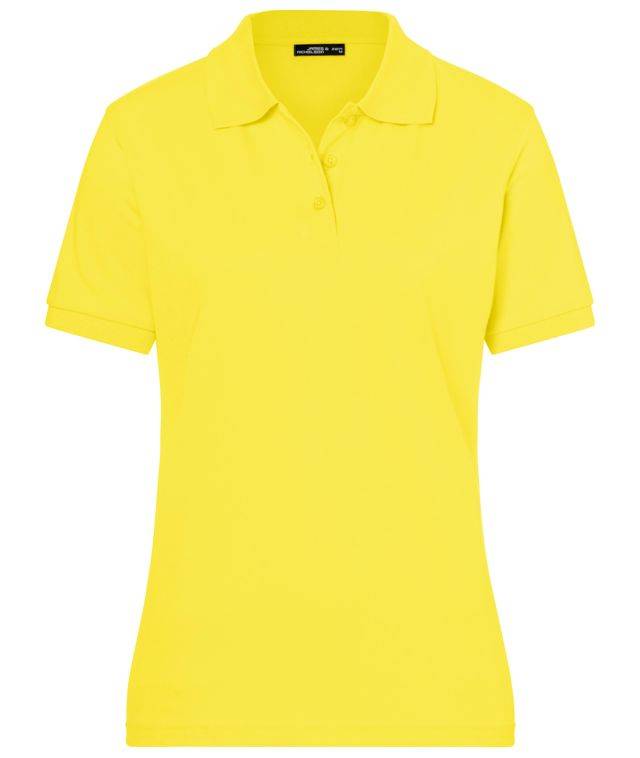 Classic Polo Ladies Hochwertiges Polohemd mit Armbündchen gelb, Gr. M
